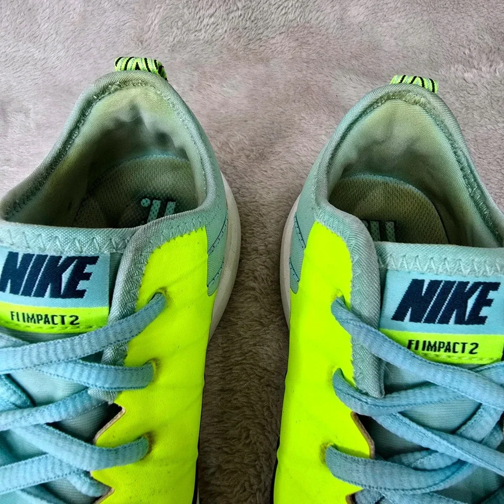 Nike FI Impact 2 Women's Size 7 Spikeless Golf Shoes Volt Teal 776093-700